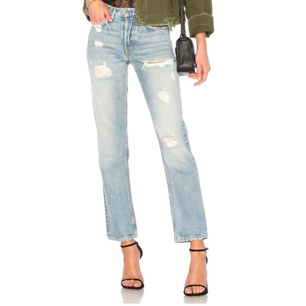 GRLFRND • Helena High Rise Jeans in Ramones